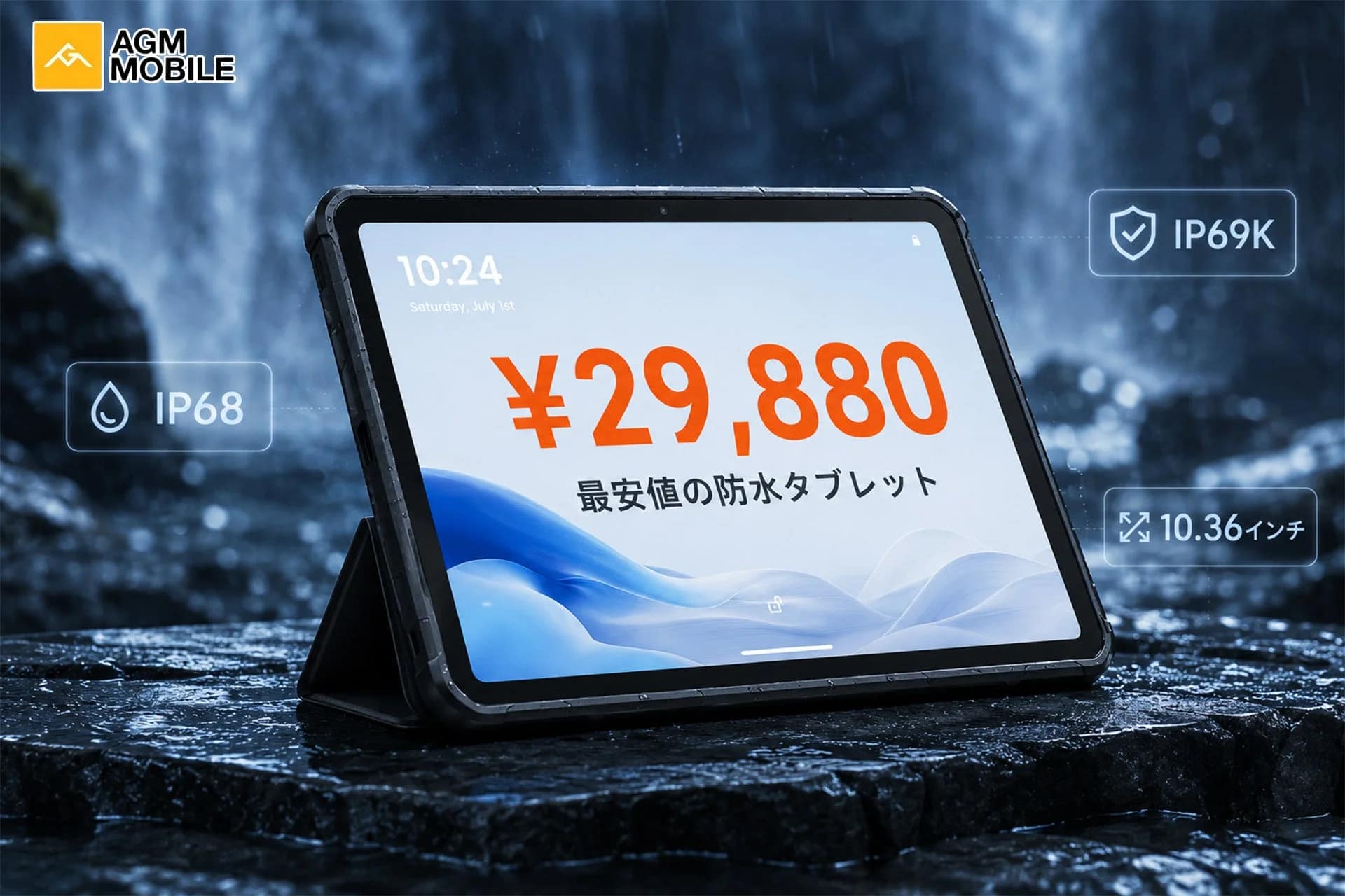 3万円以下で手に入る！お風呂でも現場でも使える最強タフネス防水タブレット「AGM PAD P1 Lite」が登場