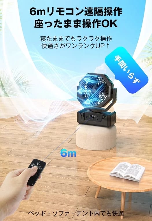 6mリモコン遠隔操作