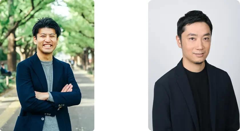TRUSTART 代表取締役 大江氏(左)、Studio LOC 代表社員 長田氏(右)