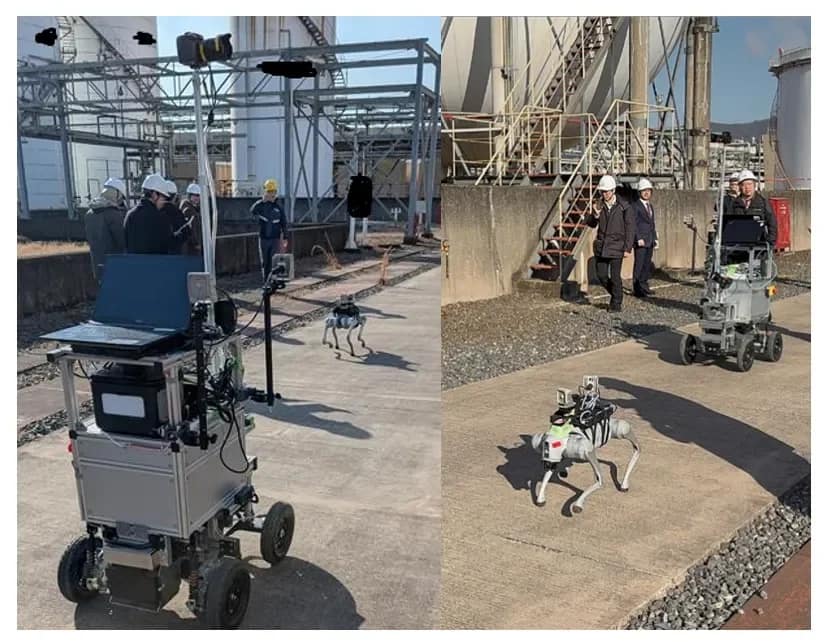 三菱ケミカル岡山事業所におけるロボットを用いた検証