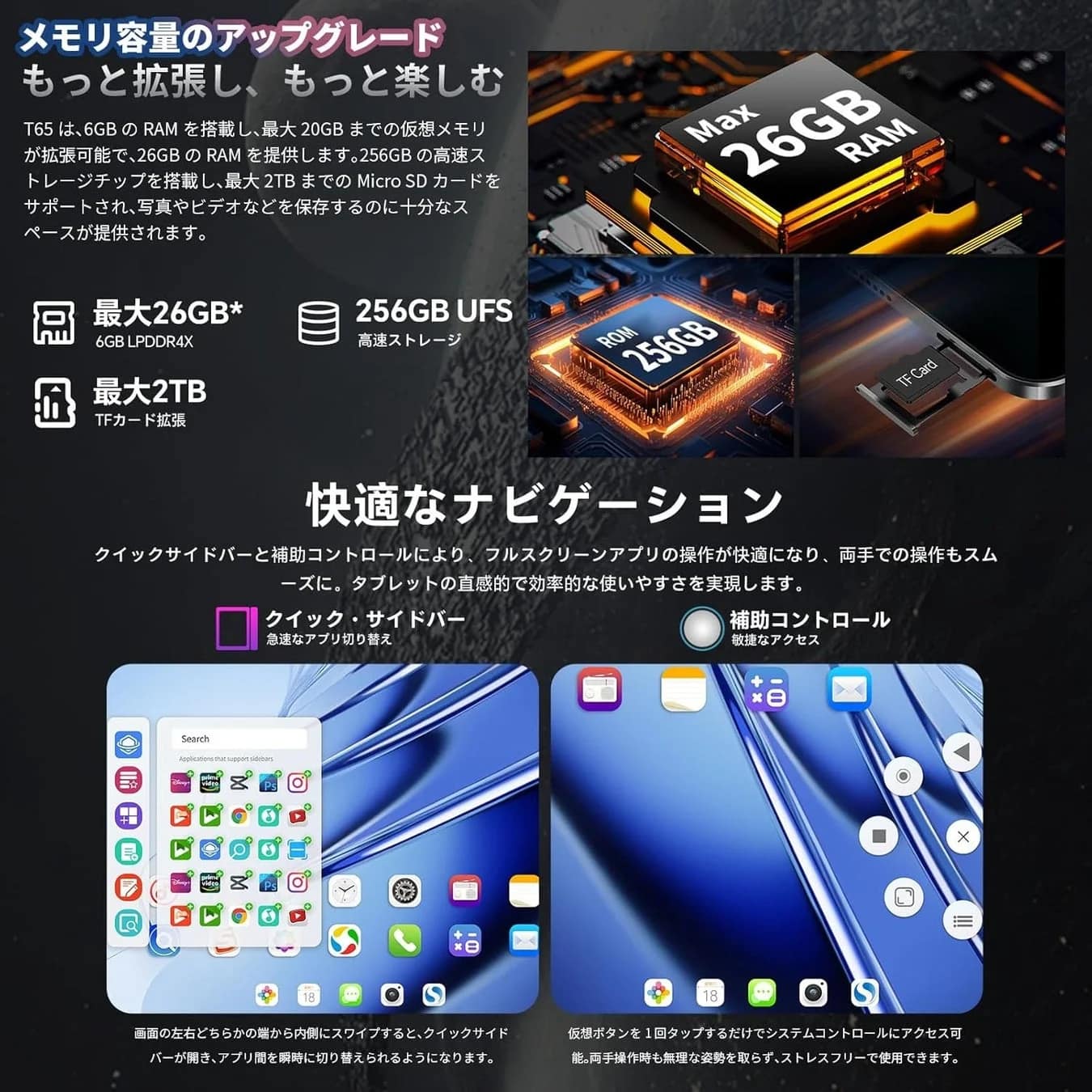メモリ容量のアップグレード もっと拡張し、もっと楽しむ