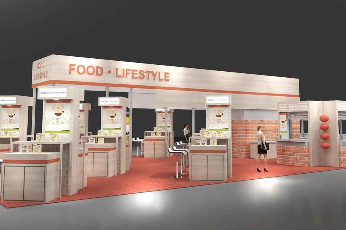 FOOD LIFESTYLEをテーマにした展示ブース