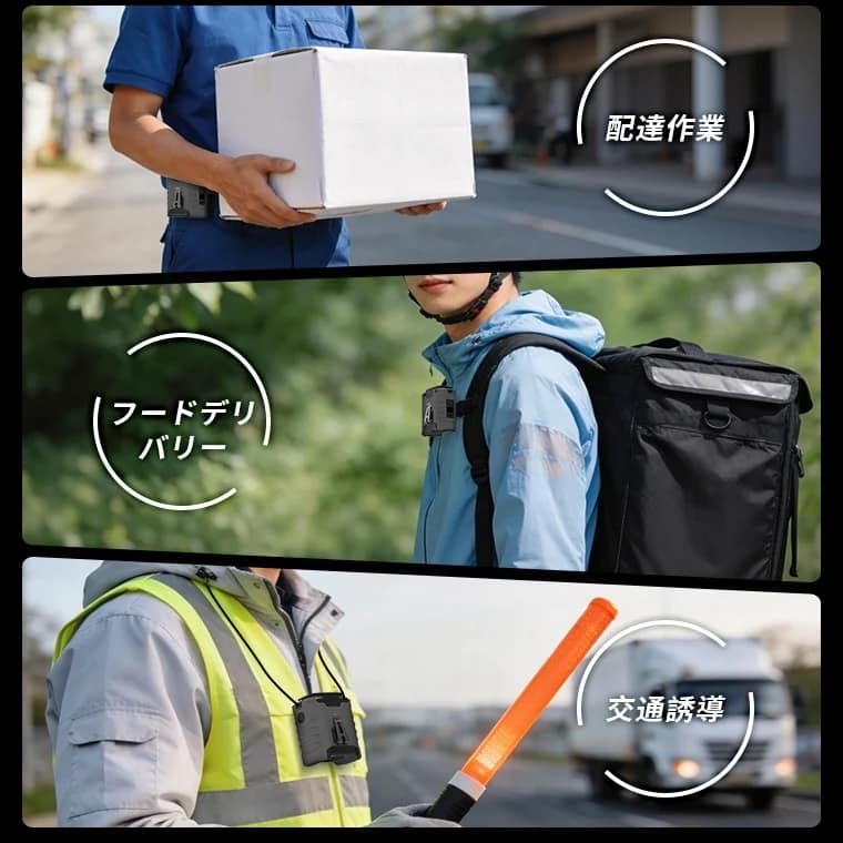 配達作業 フードデリバリー 交通誘導