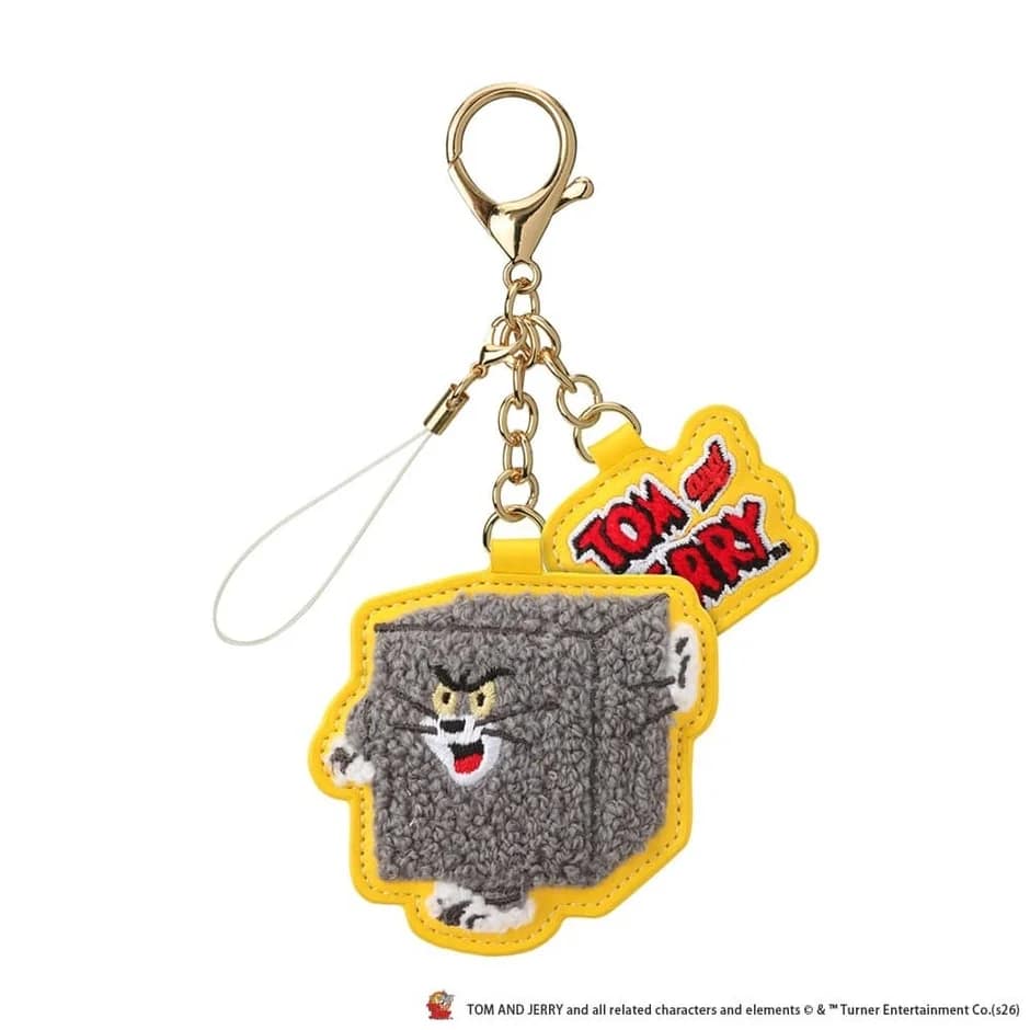 トムがキューブ状になったデザインのキーホルダー