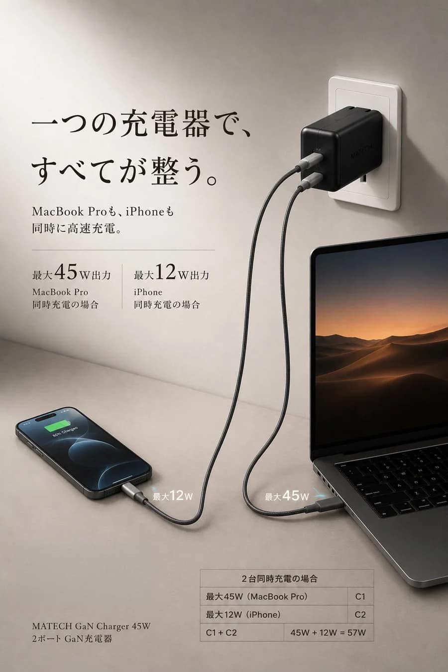 2台同時充電