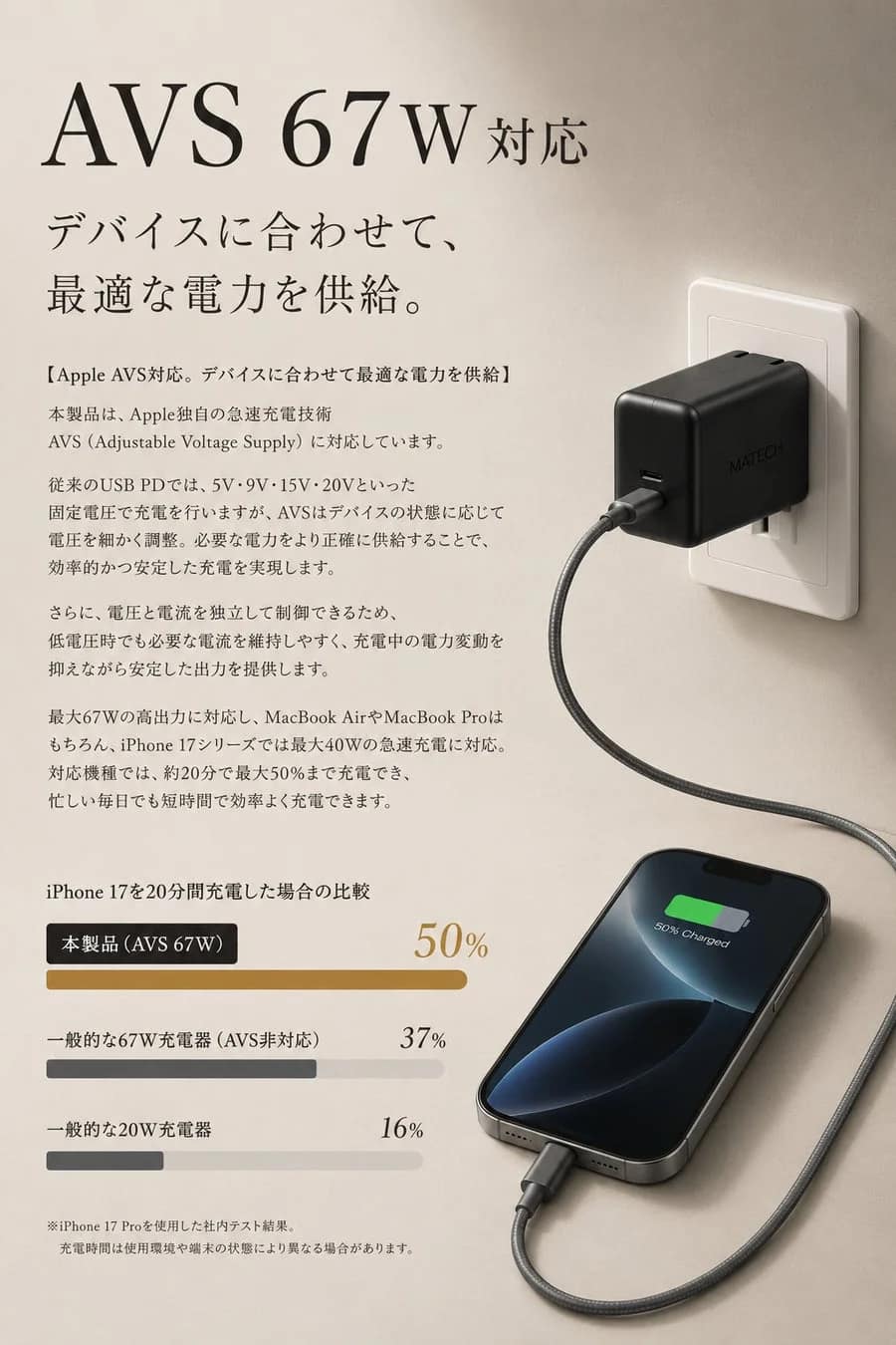 AVS対応で最適な電力供給