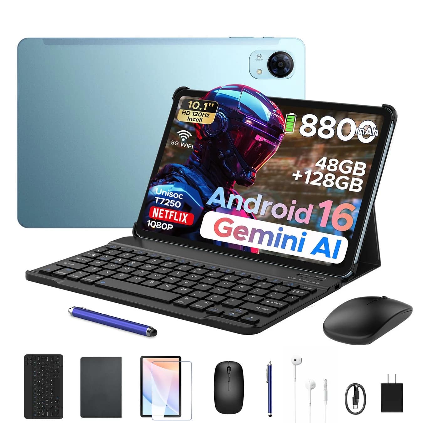 タブレットと付属品の全体像