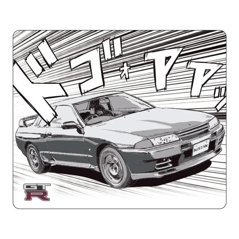 車、日産、GT-R、スカイライン、R32、マンガ風、スピード感、JDM、スポーツカー、クラシックカー