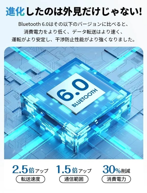 Bluetooth 6.0の性能向上