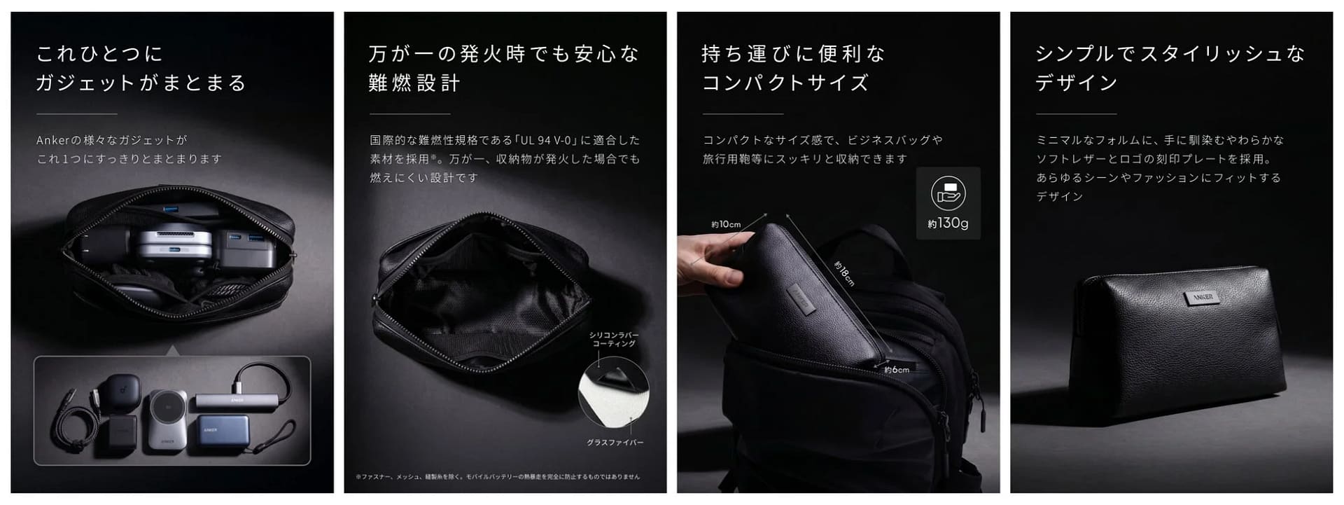Anker Style Pouchの収納イメージ