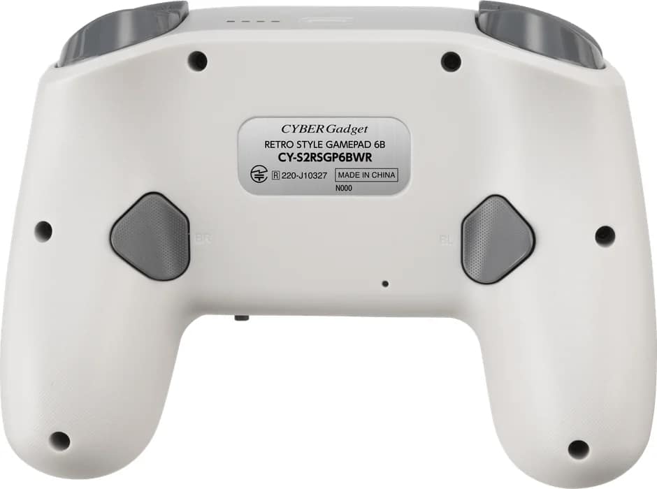 CYBER・レトロスタイルゲームパッド6B 背面