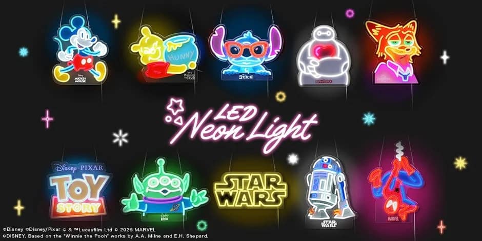 LEDネオンライトの集合写真