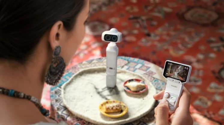Insta360 Luna Ultraの取り外し式OLEDタッチスクリーン