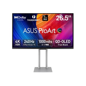 クリエイター必見！ASUS「ProArt Display OLED PA27UCDMR」で最高の映像体験を！