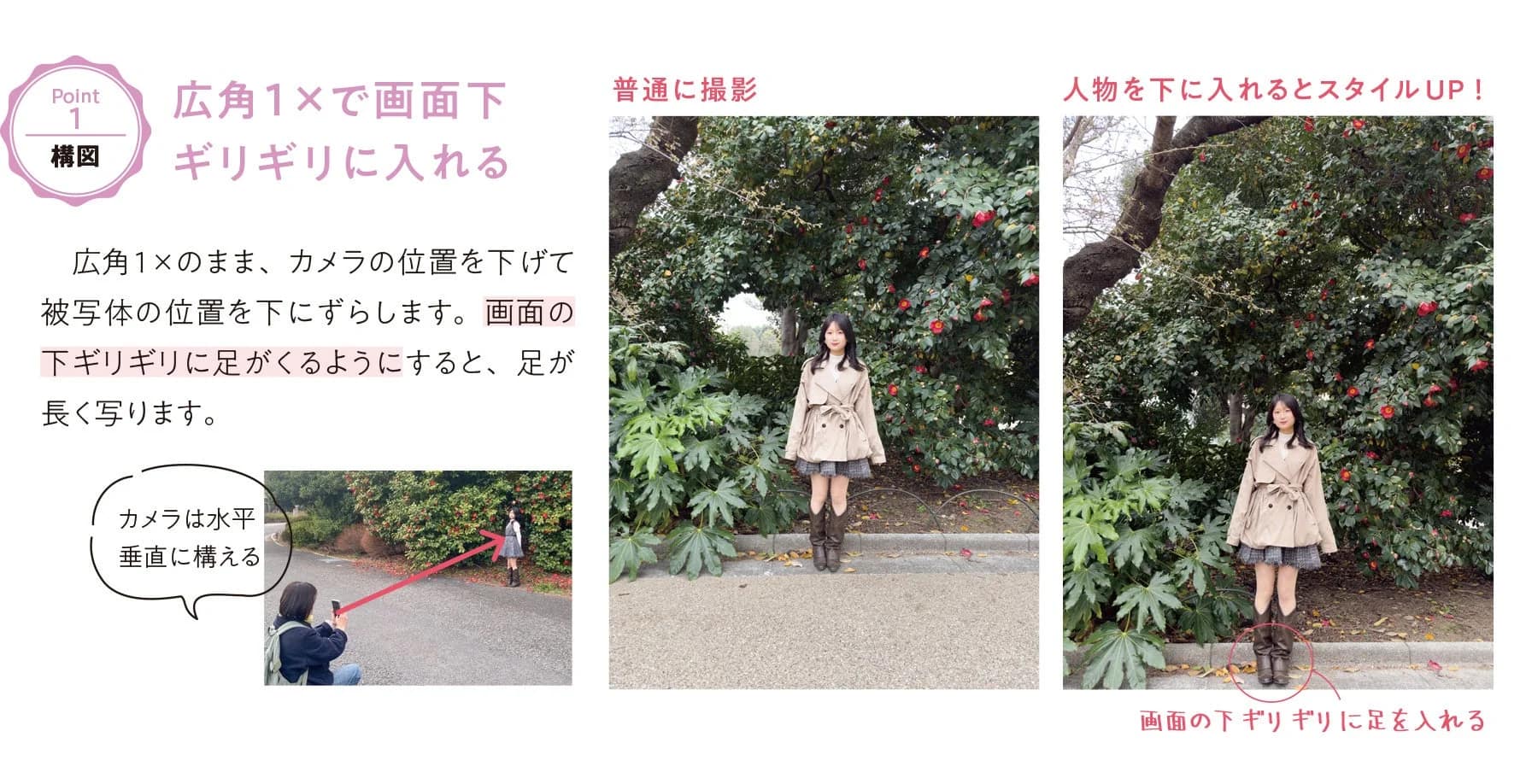 足長効果の構図