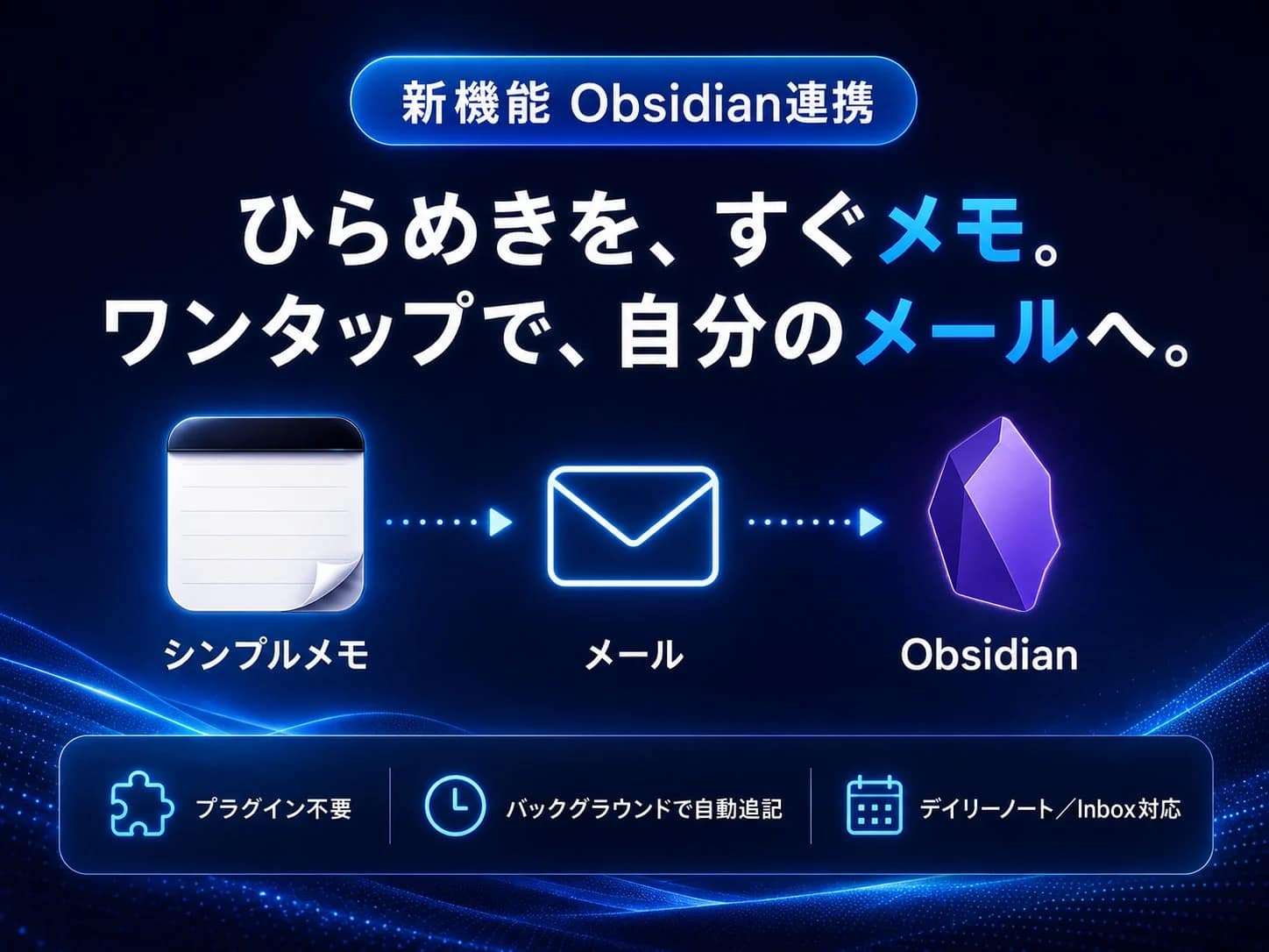 【正直これ一択】iPhoneメモとObsidianが自動連携！初心者でも爆速メモ術が手に入る「シンプルメモ」新機能