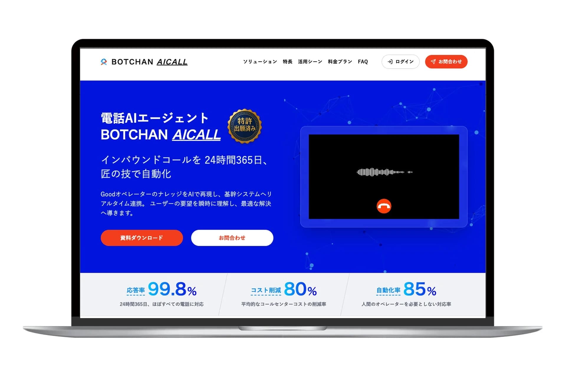 BOTCHAN AICALL ソリューション