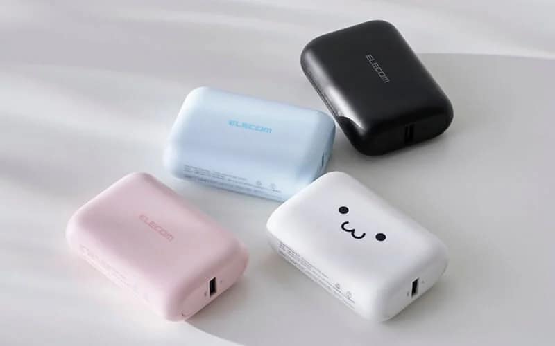 エレコムの15Wモデル モバイルバッテリーのカラーバリエーション