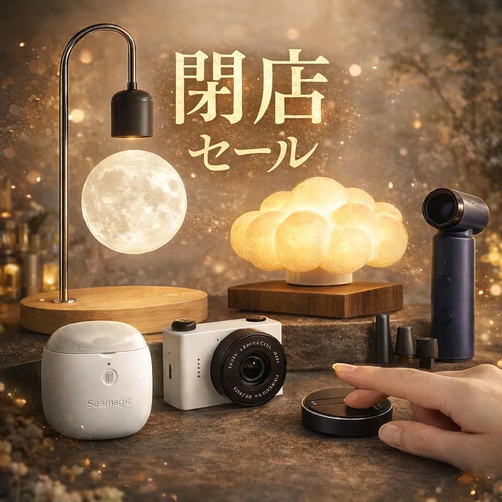Amazon「GeeTokyo」閉店セール開催！人気ガジェットが最大50%OFF、見逃せないラストチャンス！