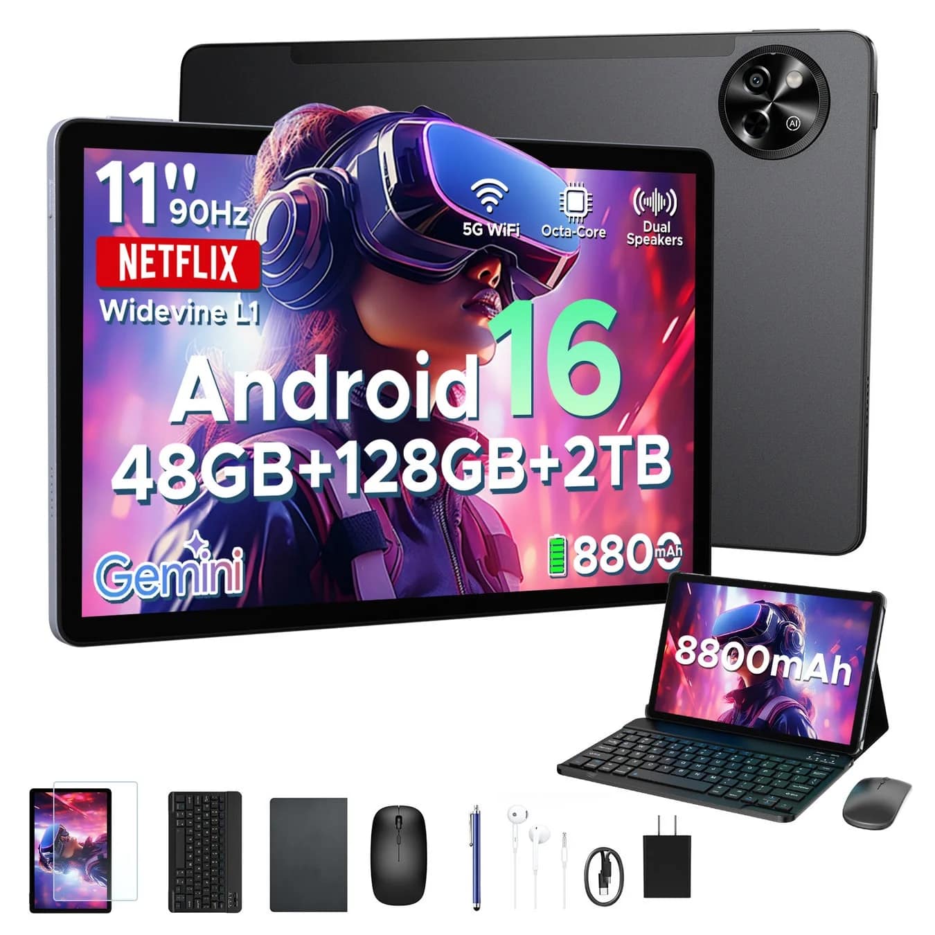 【正直、買いです！】Gemini AI搭載「POCKAM P11」Android 16タブレットが半額！初心者も失敗しない高コスパモデルを徹底解説