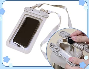 【2026年最新】夏レジャーに最適！ニトリ デコホームの「ポケット付き防滴スマホケース」が超便利です