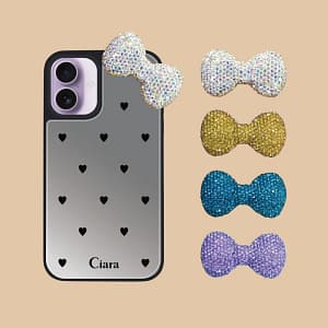 スマホケースを激変！Ciaraの「ビジューリボンチャームシール」新色で推し活もバッチリです