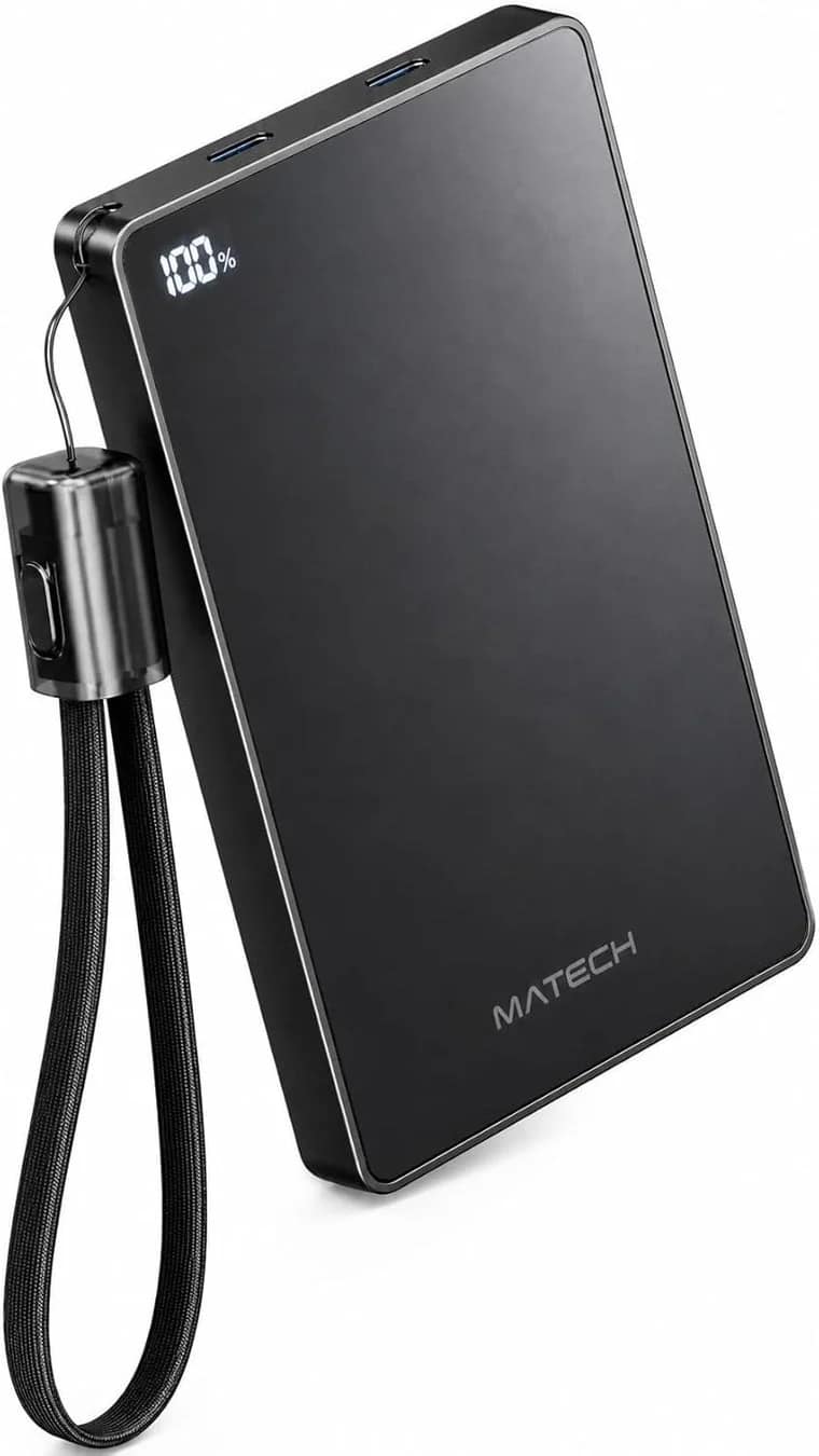 【2026年最新】薄くてパワフル!MATECHの「PowerSlim 10000」がモバイルバッテリーの常識を変える!