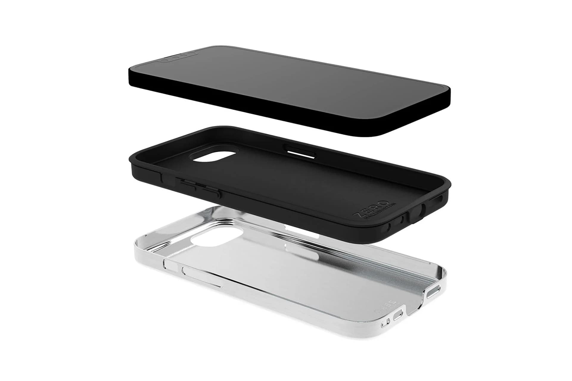 アルミニウムを思わせるマットシルバー