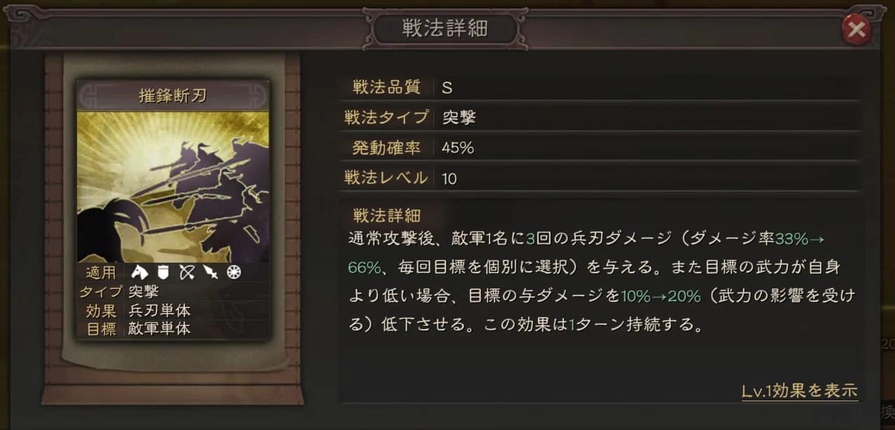 摧鋒断刃詳細