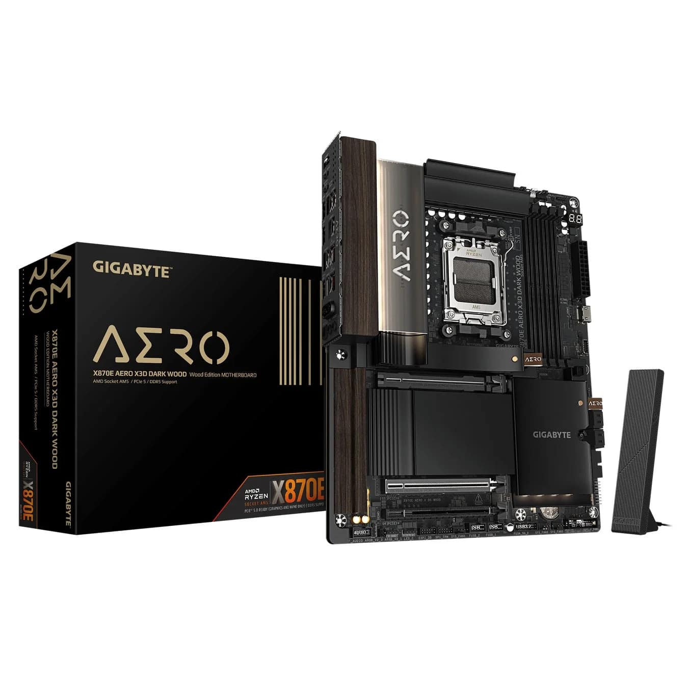 GIGABYTE X870E AERO X3D DARK WOOD マザーボード