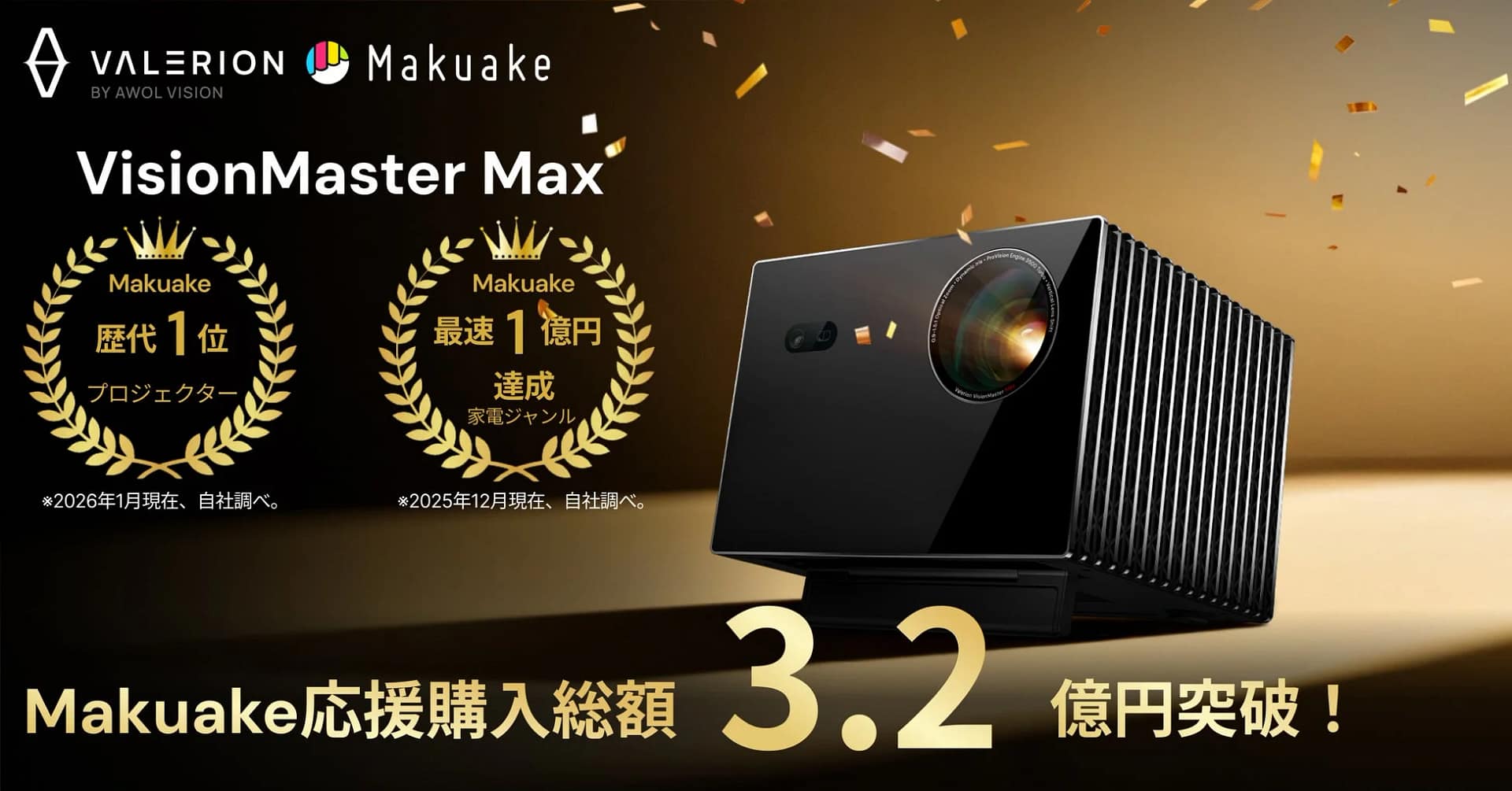 VisionMaster MaxのMakuake実績