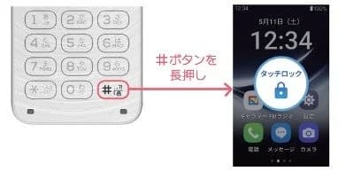 画面タッチロック
