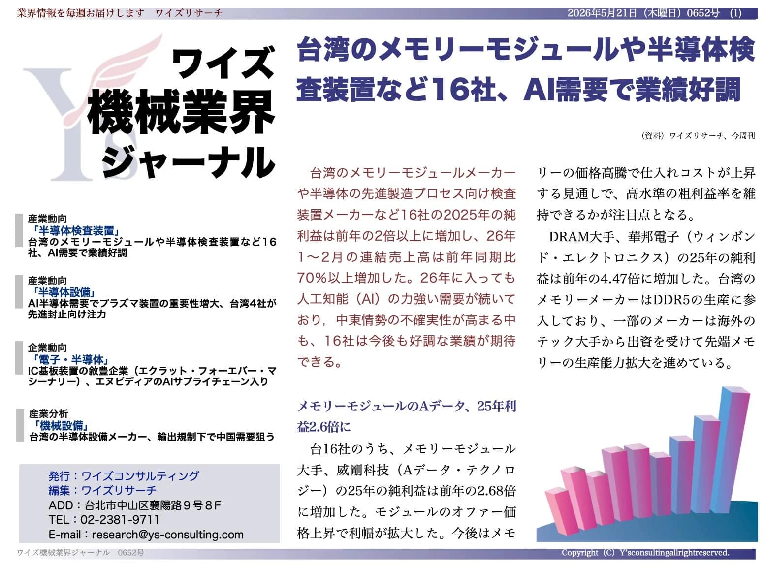 ワイズ機械業界ジャーナル