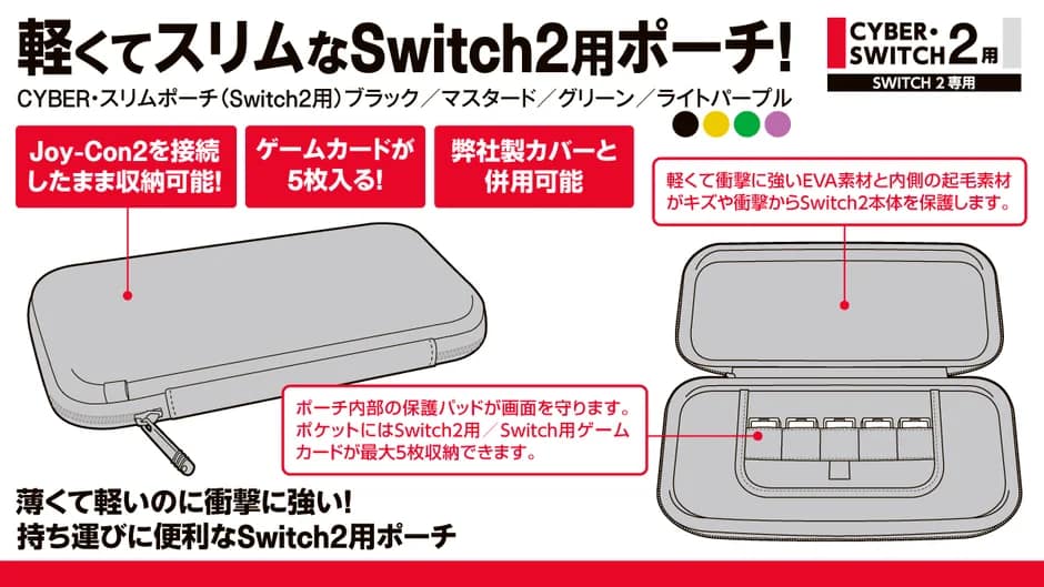 ポーチの機能説明