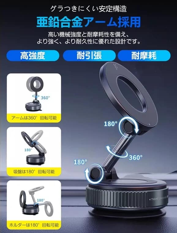 グラつきにくい安定構造