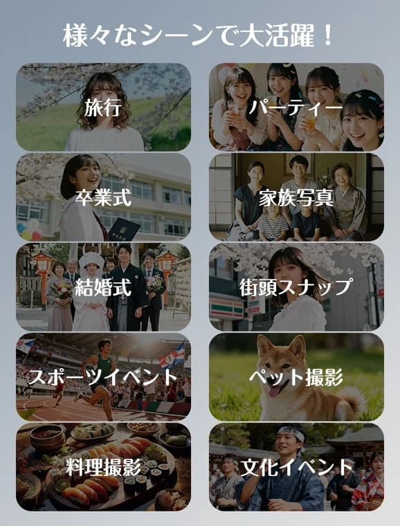 誕生日や入学祝いにも選びやすいギフトカメラ