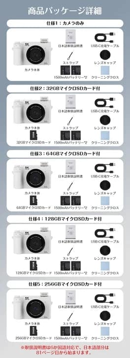 商品パッケージ詳細