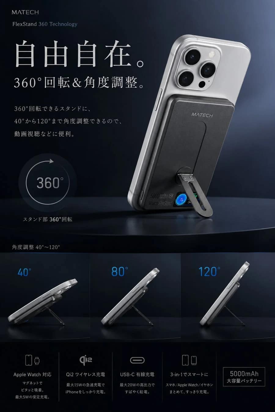 MATECH 360°回転スタンド