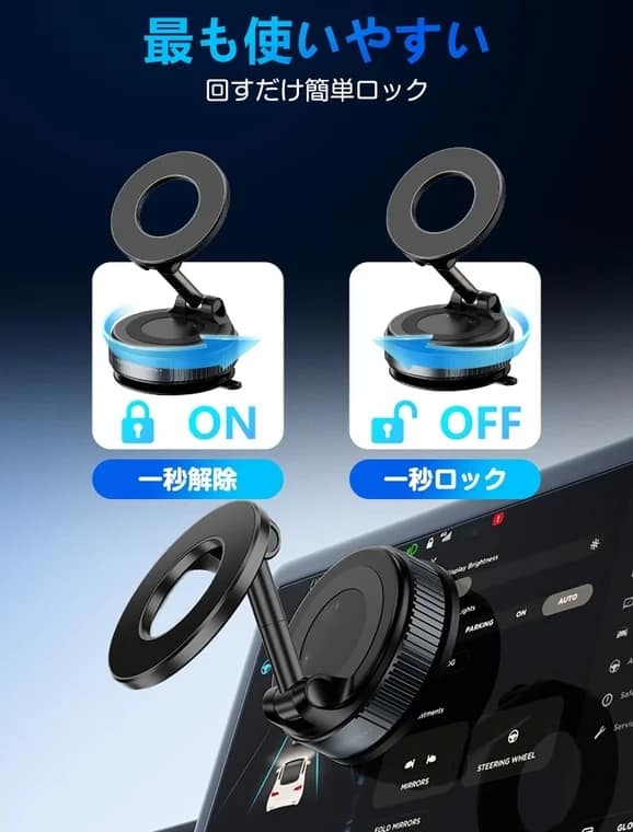 回すだけ簡単ロック