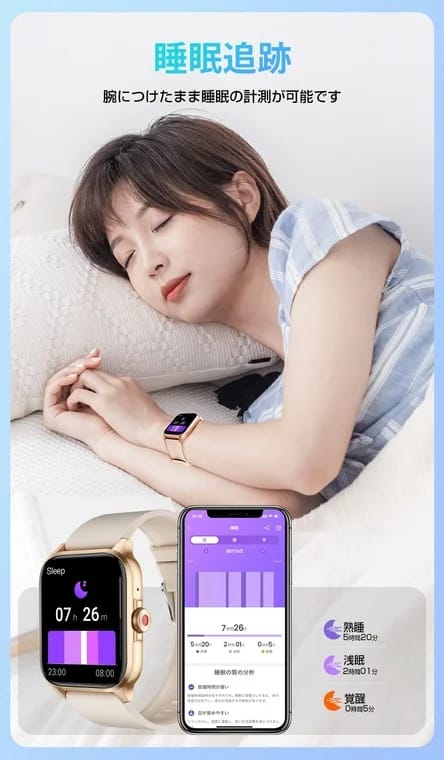 睡眠記録機能